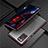 Coque Bumper Luxe Aluminum Metal Etui T01 pour Samsung Galaxy Note 20 5G Rouge et Noir