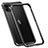 Coque Bumper Luxe Aluminum Metal Etui T02 pour Apple iPhone 12 Noir