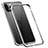 Coque Bumper Luxe Aluminum Metal Etui T02 pour Apple iPhone 12 Pro Argent