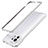 Coque Bumper Luxe Aluminum Metal Etui T02 pour Xiaomi Mi 11 Lite 4G Argent