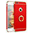 Coque Bumper Luxe Metal et Plastique avec Support Bague Anneau A01 pour Apple iPhone 6 Rouge