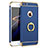 Coque Bumper Luxe Metal et Plastique avec Support Bague Anneau pour Apple iPhone 6 Plus Bleu