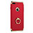 Coque Bumper Luxe Metal et Plastique avec Support Bague Anneau pour Apple iPhone 7 Plus Rouge