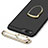 Coque Bumper Luxe Metal et Plastique avec Support Bague Anneau pour Huawei Honor 10 Noir Petit