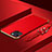 Coque Bumper Luxe Metal et Plastique Etui Housse avec Laniere pour Apple iPhone 14 Rouge