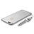 Coque Bumper Luxe Metal et Plastique Etui Housse avec Laniere pour Huawei Honor 7X Argent