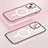 Coque Bumper Luxe Metal et Plastique Etui Housse avec Mag-Safe Magnetic Magnetique Bling-Bling LF1 pour Apple iPhone 13 Or Rose