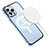 Coque Bumper Luxe Metal et Plastique Etui Housse avec Mag-Safe Magnetic Magnetique Bling-Bling LF1 pour Apple iPhone 13 Pro Max Petit