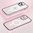Coque Bumper Luxe Metal et Plastique Etui Housse avec Mag-Safe Magnetic Magnetique Bling-Bling LF1 pour Apple iPhone 13 Pro Or Rose
