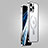 Coque Bumper Luxe Metal et Plastique Etui Housse avec Mag-Safe Magnetic Magnetique JB1 pour Apple iPhone 13 Pro Max Argent