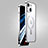 Coque Bumper Luxe Metal et Plastique Etui Housse avec Mag-Safe Magnetic Magnetique JB1 pour Apple iPhone 14 Argent