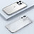 Coque Bumper Luxe Metal et Plastique Etui Housse avec Mag-Safe Magnetic Magnetique JB1 pour Apple iPhone 14 Pro Argent