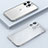 Coque Bumper Luxe Metal et Plastique Etui Housse avec Mag-Safe Magnetic Magnetique JB1 pour Apple iPhone 14 Pro Max Argent