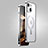 Coque Bumper Luxe Metal et Plastique Etui Housse avec Mag-Safe Magnetic Magnetique JB1 pour Apple iPhone 15 Argent