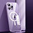 Coque Bumper Luxe Metal et Plastique Etui Housse avec Mag-Safe Magnetic Magnetique JL1 pour Apple iPhone 15 Pro Max Violet