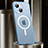 Coque Bumper Luxe Metal et Plastique Etui Housse avec Mag-Safe Magnetic Magnetique JL2 pour Apple iPhone 14 Bleu