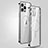 Coque Bumper Luxe Metal et Plastique Etui Housse avec Mag-Safe Magnetic Magnetique JL3 pour Apple iPhone 13 Pro Max Argent