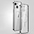 Coque Bumper Luxe Metal et Plastique Etui Housse avec Mag-Safe Magnetic Magnetique JL3 pour Apple iPhone 14 Plus Argent