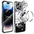 Coque Bumper Luxe Metal et Plastique Etui Housse avec Mag-Safe Magnetic Magnetique LF3 pour Apple iPhone 14 Pro Max Petit