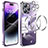 Coque Bumper Luxe Metal et Plastique Etui Housse avec Mag-Safe Magnetic Magnetique LF3 pour Apple iPhone 14 Pro Max Petit