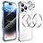 Coque Bumper Luxe Metal et Plastique Etui Housse avec Mag-Safe Magnetic Magnetique LF3 pour Apple iPhone 14 Pro Petit