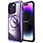 Coque Bumper Luxe Metal et Plastique Etui Housse avec Mag-Safe Magnetic Magnetique LF4 pour Apple iPhone 14 Pro Max Violet