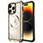 Coque Bumper Luxe Metal et Plastique Etui Housse avec Mag-Safe Magnetic Magnetique LF4 pour Apple iPhone 14 Pro Or