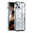 Coque Bumper Luxe Metal et Plastique Etui Housse avec Mag-Safe Magnetic Magnetique LK1 pour Apple iPhone 15 Plus Argent