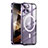 Coque Bumper Luxe Metal et Plastique Etui Housse avec Mag-Safe Magnetic Magnetique LK1 pour Apple iPhone 15 Plus Violet