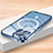 Coque Bumper Luxe Metal et Plastique Etui Housse avec Mag-Safe Magnetic Magnetique LK2 pour Apple iPhone 13 Pro Max Bleu