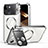 Coque Bumper Luxe Metal et Plastique Etui Housse avec Mag-Safe Magnetic Magnetique LK4 pour Apple iPhone 13 Argent