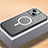 Coque Bumper Luxe Metal et Plastique Etui Housse avec Mag-Safe Magnetic Magnetique QC2 pour Apple iPhone 15 Plus Petit