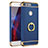 Coque Bumper Luxe Metal et Plastique Etui Housse avec Support Bague Anneau A01 pour Huawei Honor 8 Bleu