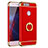 Coque Bumper Luxe Metal et Plastique Etui Housse avec Support Bague Anneau A01 pour Huawei Honor 8 Rouge