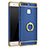 Coque Bumper Luxe Metal et Plastique Etui Housse avec Support Bague Anneau A01 pour Huawei P9 Bleu