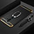 Coque Bumper Luxe Metal et Plastique Etui Housse avec Support Bague Anneau A01 pour Oppo A11 Noir