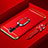 Coque Bumper Luxe Metal et Plastique Etui Housse avec Support Bague Anneau A01 pour Oppo A11 Rouge