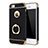 Coque Bumper Luxe Metal et Plastique Etui Housse avec Support Bague Anneau A02 pour Apple iPhone 5 Noir