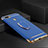 Coque Bumper Luxe Metal et Plastique Etui Housse avec Support Bague Anneau A02 pour Oppo AX7 Bleu