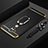 Coque Bumper Luxe Metal et Plastique Etui Housse avec Support Bague Anneau et Laniere pour Huawei Mate 20 Lite Noir