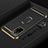 Coque Bumper Luxe Metal et Plastique Etui Housse avec Support Bague Anneau P01 pour Oppo A53s 5G Noir