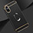 Coque Bumper Luxe Metal et Plastique Etui Housse avec Support Bague Anneau pour Huawei Honor 50 5G Noir