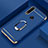 Coque Bumper Luxe Metal et Plastique Etui Housse avec Support Bague Anneau T01 pour Huawei Honor 20 Lite Bleu