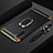 Coque Bumper Luxe Metal et Plastique Etui Housse avec Support Bague Anneau T01 pour Samsung Galaxy Note 10 Plus 5G Noir