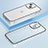 Coque Bumper Luxe Metal et Plastique Etui Housse Bling-Bling LF1 pour Apple iPhone 13 Argent