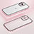 Coque Bumper Luxe Metal et Plastique Etui Housse Bling-Bling LF1 pour Apple iPhone 13 Pro Or Rose