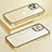 Coque Bumper Luxe Metal et Plastique Etui Housse Bling-Bling LF1 pour Apple iPhone 13 Pro Petit