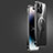 Coque Bumper Luxe Metal et Plastique Etui Housse JB2 pour Apple iPhone 16 Pro Max Noir