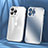 Coque Bumper Luxe Metal et Plastique Etui Housse LF1 pour Apple iPhone 13 Pro Max Argent