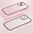 Coque Bumper Luxe Metal et Plastique Etui Housse LF3 pour Apple iPhone 13 Or Rose